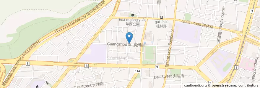 Mapa de ubicacion de 阿嬌姨烤魷魚 en Taiwan, Nuova Taipei, Taipei, Distretto Di Wanhua.