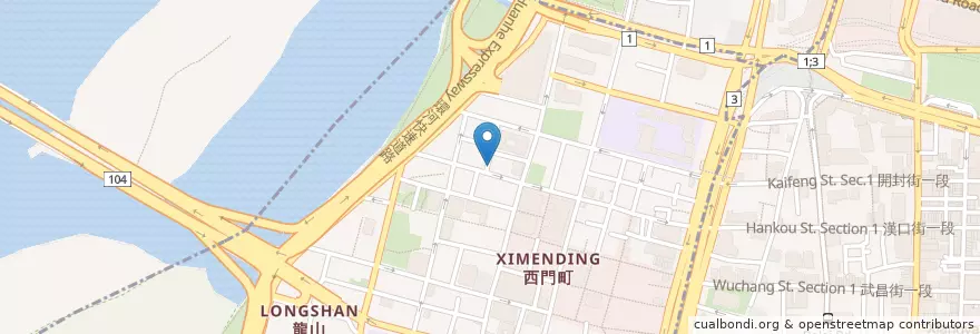 Mapa de ubicacion de Last Order 餐酒館 en 台湾, 新北市, 台北市, 万華区.