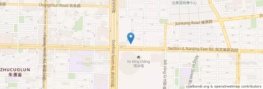 Mapa de ubicacion de 薺元小館 en Taiwan, Nuova Taipei, Taipei, Distretto Di Songshan.