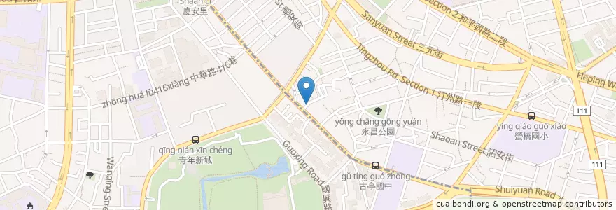 Mapa de ubicacion de 卓木鳥日式料理 en Taïwan, Nouveau Taipei, Taipei, 萬華區.