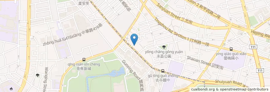 Mapa de ubicacion de 池上便當 en 타이완, 신베이 시, 타이베이시, 완화 구.