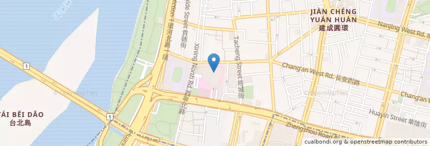 Mapa de ubicacion de 德鑫自助餐 en 台湾, 新北市, 台北市.
