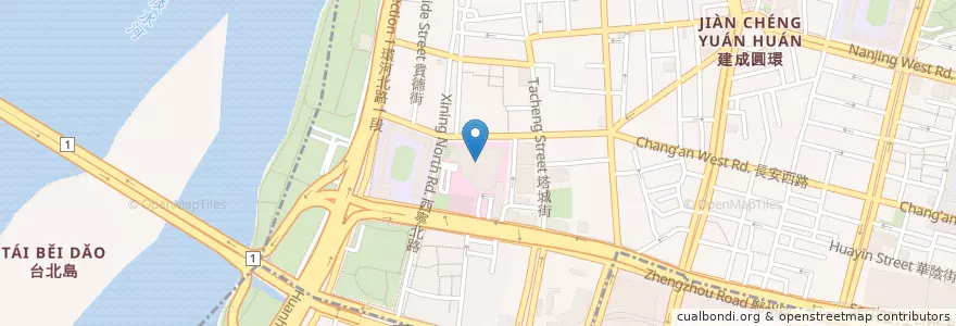 Mapa de ubicacion de 牛筋學苑 en 台湾, 新北市, 台北市.