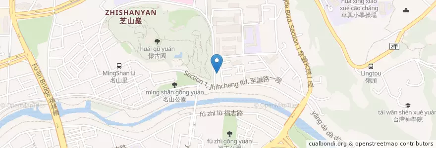 Mapa de ubicacion de 多桑串燒居酒屋 en Taiwán, Nuevo Taipéi, Taipéi, 士林區.