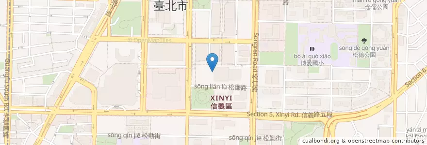 Mapa de ubicacion de 珍饌小廚 en Taïwan, Nouveau Taipei, Taipei, District De Xinyi.