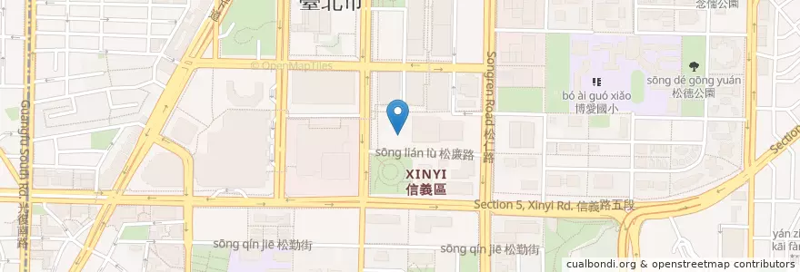Mapa de ubicacion de 樂咖LOKA en 台湾, 新北市, 台北市, 信義区.