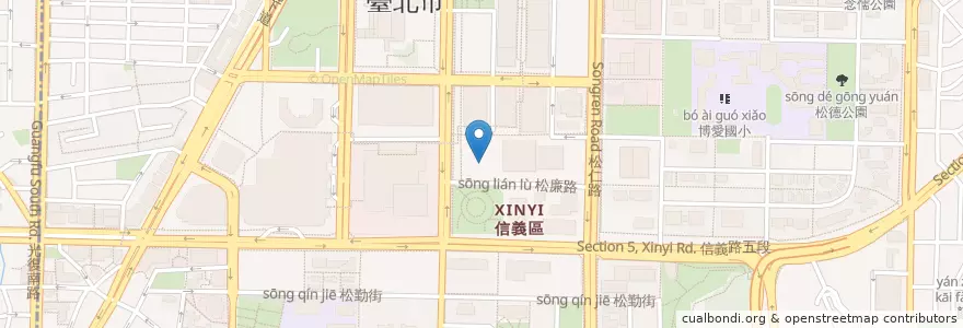 Mapa de ubicacion de 一風堂 en Taiwan, 新北市, Taipei, 信義區.