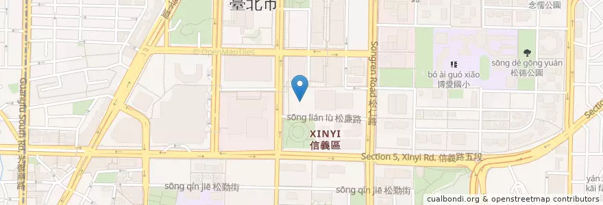 Mapa de ubicacion de Mad for Garlic大蒜主題義式餐廳 en 臺灣, 新北市, 臺北市, 信義區.