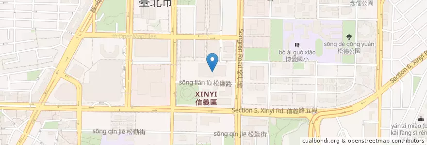 Mapa de ubicacion de 新葡苑四十六 en Taiwan, 新北市, Taipei, 信義區.