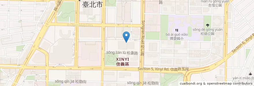 Mapa de ubicacion de CE LA VI en Taiwán, Nuevo Taipéi, Taipéi, 信義區.
