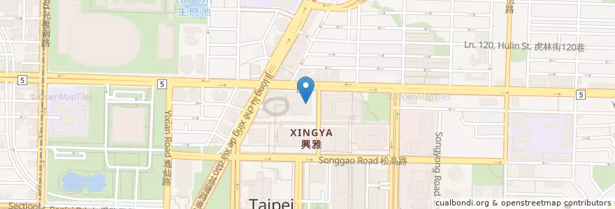 Mapa de ubicacion de NARA Thai Cuisine 泰國料理 en Taiwan, 新北市, Taipei, 信義區.