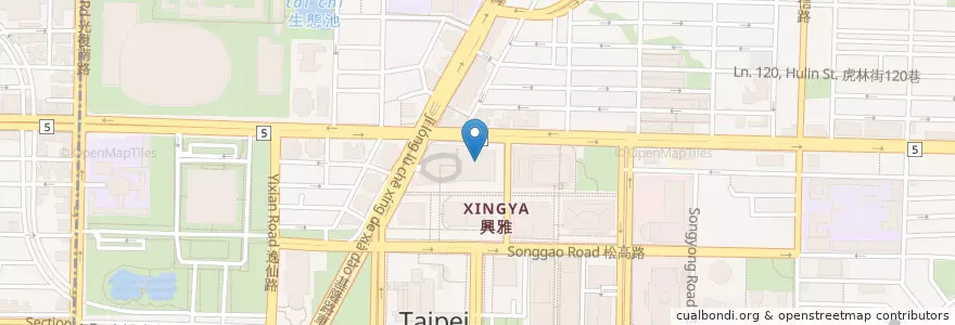Mapa de ubicacion de 蔦屋書店 WIRED TOKYO en Taiwan, Neu-Taipeh, Taipeh, Xinyi.