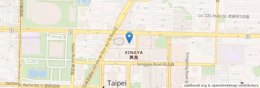 Mapa de ubicacion de 韓食拌樂 bibim en تايوان, تايبيه الجديدة, تايبيه, 信義區.
