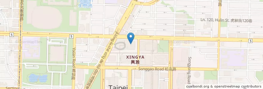Mapa de ubicacion de 北村豆腐家 en تايوان, تايبيه الجديدة, تايبيه, 信義區.