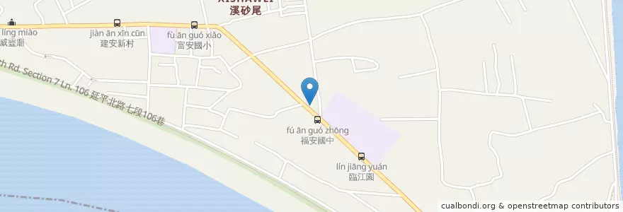 Mapa de ubicacion de 樂味炒飯 en تایوان, 新北市, تایپه, 士林區.