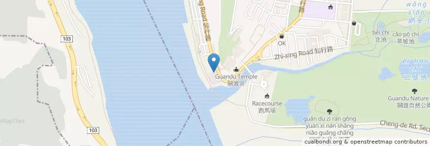 Mapa de ubicacion de 關渡10號茶葉鳥蛋 en Taïwan, Nouveau Taipei, Taipei, 北投區.