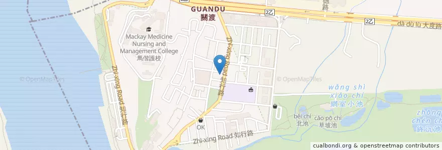 Mapa de ubicacion de 第一街快餐便當 en Taiwán, Nuevo Taipéi, Taipéi, 北投區.