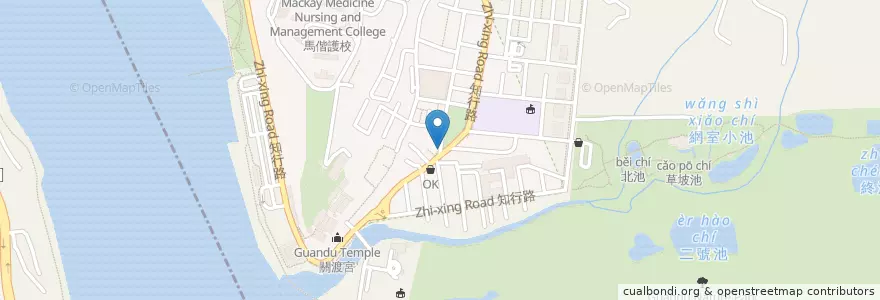 Mapa de ubicacion de 阿貴手工臭豆腐 en Taiwán, Nuevo Taipéi, Taipéi, 北投區.