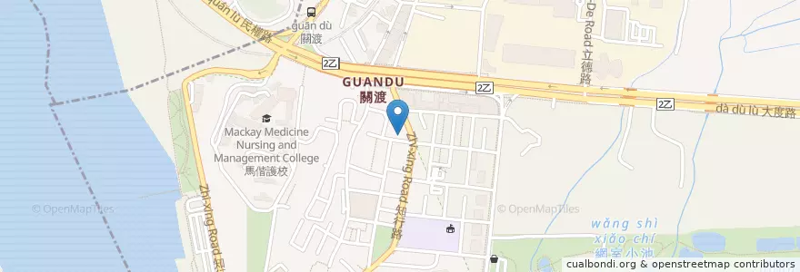 Mapa de ubicacion de 阿韋炒羊肉 en تایوان, 新北市, تایپه, 北投區.