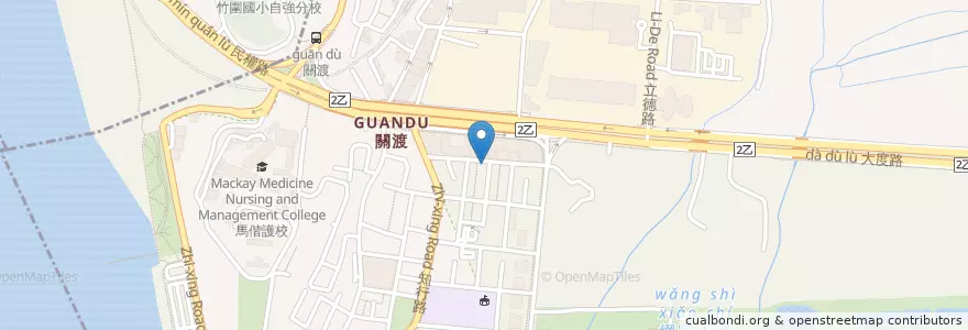 Mapa de ubicacion de 和禧素食坊 en 台湾, 新北市, 台北市, 北投区.