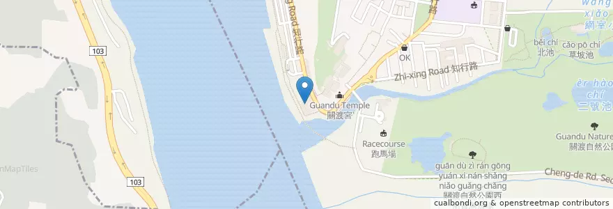 Mapa de ubicacion de 玉城素食滷味 en 臺灣, 新北市, 臺北市, 北投區.