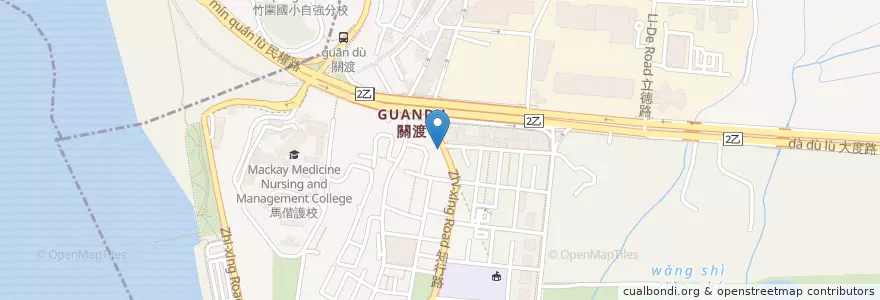Mapa de ubicacion de 小廚川味牛肉麵 en Тайвань, Новый Тайбэй, Тайбэй, 北投區.