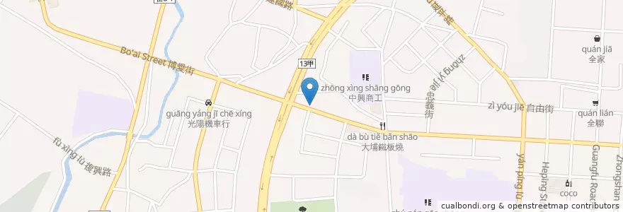 Mapa de ubicacion de 肯德基 en 臺灣, 臺灣省, 苗栗縣, 竹南鎮.