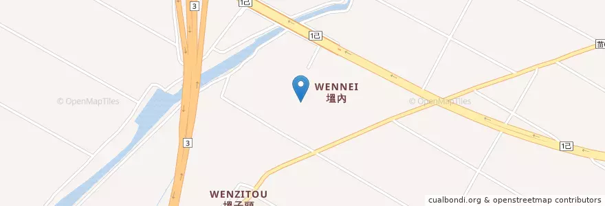 Mapa de ubicacion de 德勝宮 en 타이완, 타이완성, 먀오리 현, 주난진.