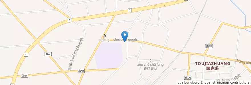 Mapa de ubicacion de 三媽臭臭鍋大林店 en 台湾, 台湾省, 嘉義県, 大林鎮.