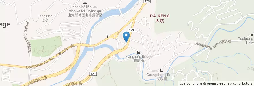 Mapa de ubicacion de 莊家火雞肉飯 en تايوان, تاي شانغ, 北屯區.