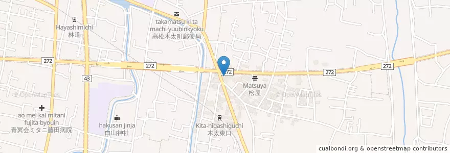 Mapa de ubicacion de ENEOS en Japon, Préfecture De Kagawa, 高松市.