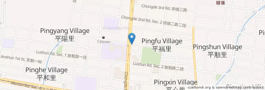 Mapa de ubicacion de 唯咖啡 en 타이완, 타이중 시, 베이툰 구.