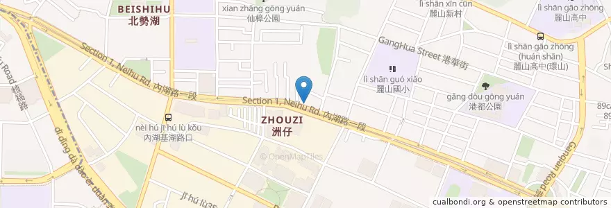 Mapa de ubicacion de 全美自助餐店 en Taïwan, Nouveau Taipei, Taipei, District De Neihu.
