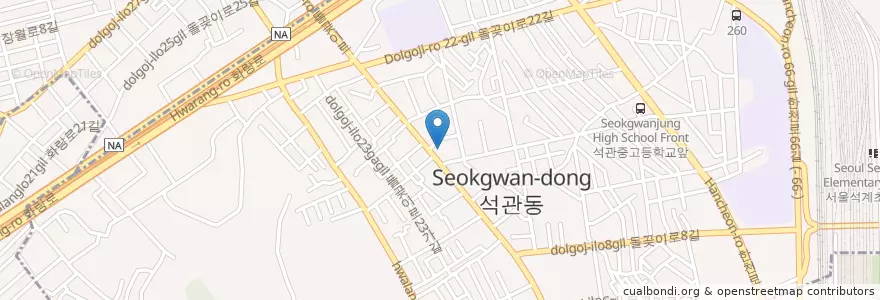 Mapa de ubicacion de 버거킹 en Corea Del Sur, Seúl, 성북구, 석관동.