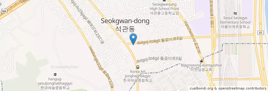 Mapa de ubicacion de 치킨 매니아 en Corea Del Sur, Seúl, 성북구, 석관동.