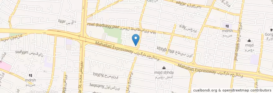 Mapa de ubicacion de داروخانه نصیری en イラン, テヘラン, شهرستان تهران, テヘラン, بخش مرکزی شهرستان تهران.