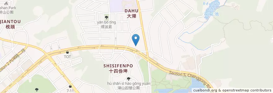 Mapa de ubicacion de 安德睿 食代義廊 en 타이완, 신베이 시, 타이베이시, 네이후 구.