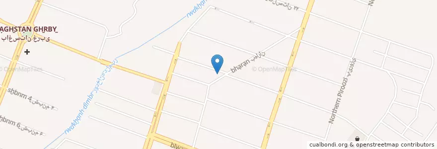 Mapa de ubicacion de تاکسی محسن en ایران, استان البرز, شهرستان کرج, بخش مرکزی شهرستان کرج, کرج.