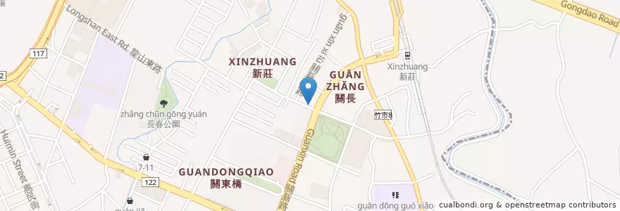 Mapa de ubicacion de Sukiya en Taiwan, 臺灣省, 新竹市, 東區.