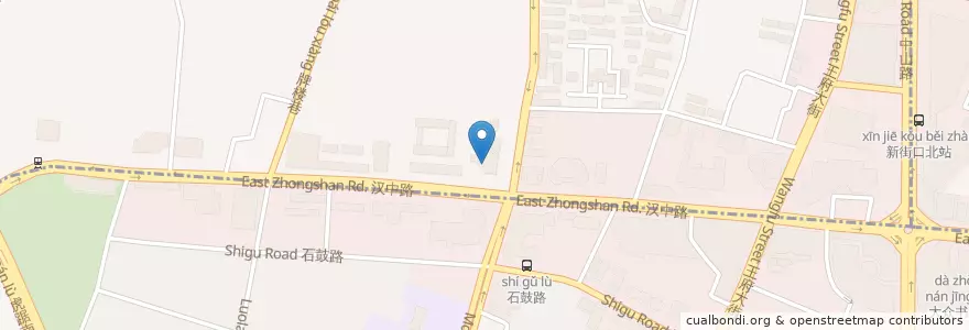 Mapa de ubicacion de 江苏省口腔医院 en China, Jiangsu, Nanjing, Gulou.