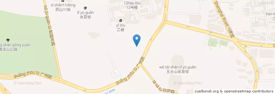 Mapa de ubicacion de 南京市脑科医院 en Chine, Jiangsu, Nankin, District De Gulou.