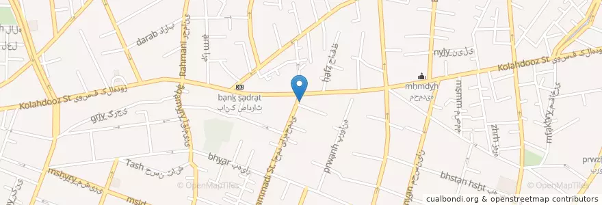 Mapa de ubicacion de غذاخوری - کبابی علی بابا en Iran, Téhéran, شهرستان تهران, Téhéran, بخش مرکزی شهرستان تهران.