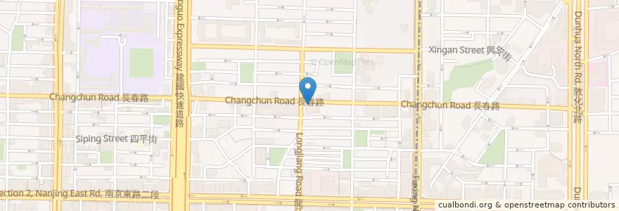 Mapa de ubicacion de 神仙牛肉麵 en 台湾, 新北市, 台北市, 中山区.