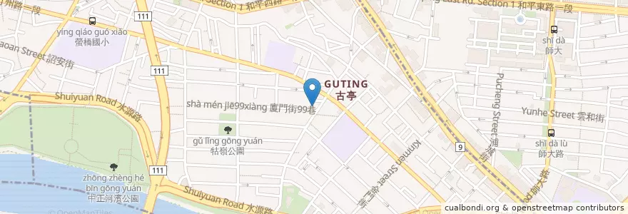 Mapa de ubicacion de 泡湯式滷味 en Тайвань, Новый Тайбэй, Тайбэй, 中正區.