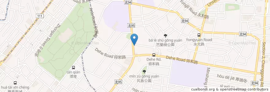 Mapa de ubicacion de 鍋賣局 en تايوان, تايبيه الجديدة, 永和區.