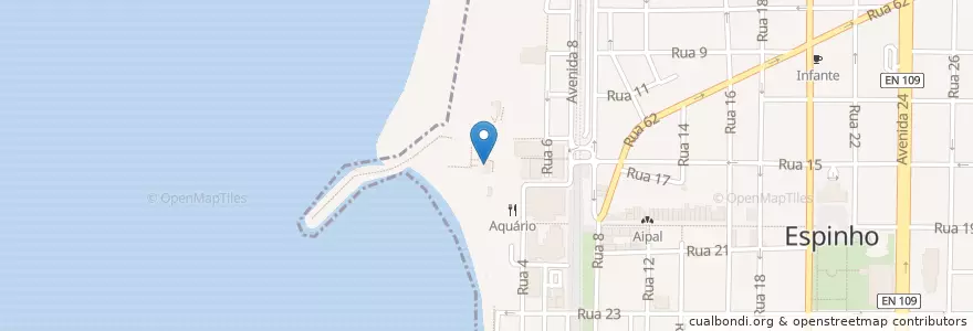 Mapa de ubicacion de Doobop en پرتغال, Aveiro, Norte, Área Metropolitana Do Porto, Espinho, Espinho.