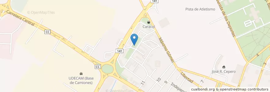Mapa de ubicacion de Cafetería Micro C en キューバ, Ciego De Ávila, Ciego De Ávila, Ciudad De Ciego De Ávila, Ciudad De Ciego De Ávila.