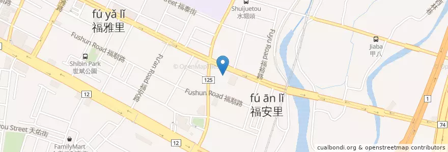 Mapa de ubicacion de 涮乃葉 en 台湾, 台中市, 西屯区.