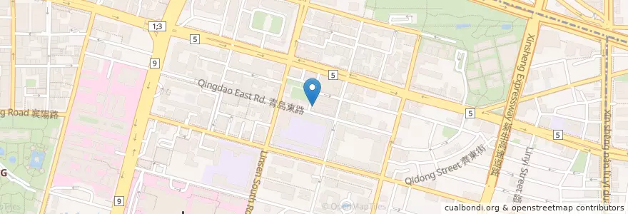 Mapa de ubicacion de 黑糖早餐吧 en تایوان, 新北市, تایپه, 中正區.