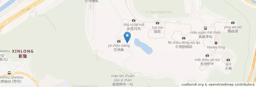 Mapa de ubicacion de 石尚老虎店 en Tayvan, 新北市, Taipei, 文山區.